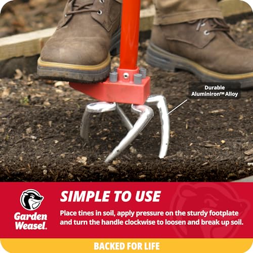 Garden Weasel Claw Pro 3-in-1 Hand Cultivator Tiller Weeder Soil Loosener - style: Cultivator - Original