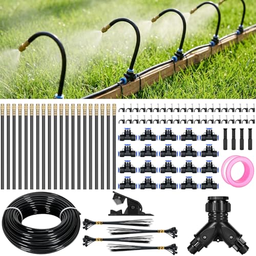 100FT 360° Adjustable Drip Irrigation System - size: 100 FT