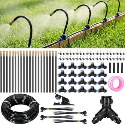 100FT 360° Adjustable Drip Irrigation System - size: 100 FT