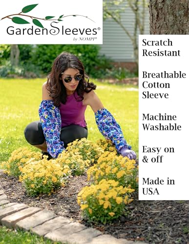 GARDENSLEEVES Anti-Scratch Sleeve Long Gardening Glove for Women farmers arm protection from ivy oak sumac (Hummingbirds, Small) - color: Hummingbirds, size: Small