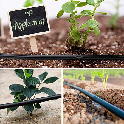 3/8" Irrigation Tubing 50ft, Heavy Duty Blank Distribution Tubing, 0.32”ID x 0.43" OD Watering Drip Automatic Irrigation Equipment Set for Garden Greenhouse,Flower,Patio - size: 3/8''50ft