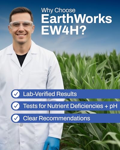 EarthWorks for Home Soil Test Kit, pH and Nutrient Lab Analysis, 1 kit