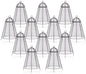 Garden Cloches for Plant Protector from Animals Chicken Wire Cages Outdoor - size: Set of 12 (20 inch high)