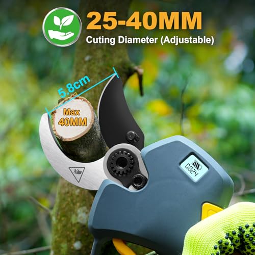 40mm 1.6inch Cordless Electric Pruning Shears for Orchard Pruning - style: PR-E40