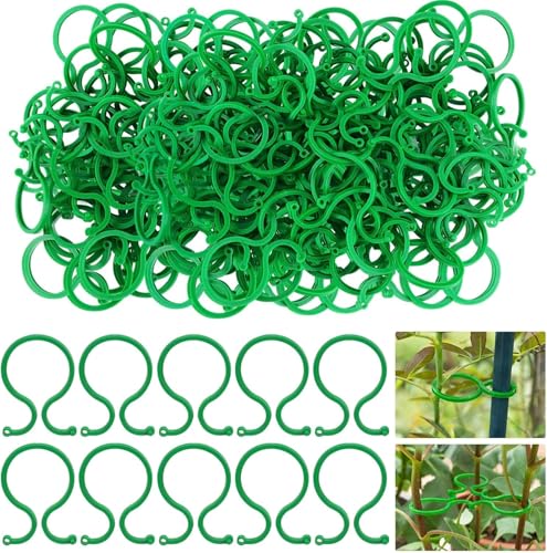 Hysagtek 100 Pcs Plant Clips for Climbing Plants Garden Clips Plant Support Clips for Tomato Gardening Clips Vegetable Clips for Support for Securing Plants - size: 100 Pcs