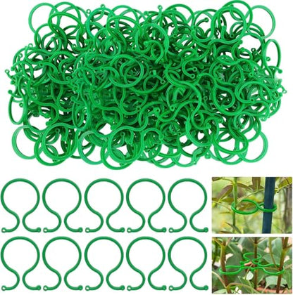 Hysagtek 100 Pcs Plant Clips for Climbing Plants Garden Clips Plant Support Clips for Tomato Gardening Clips Vegetable Clips for Support for Securing Plants - size: 100 Pcs
