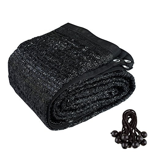Agfabric 50% Sunblock 10’ X 16’ Shade Cloth with Grommets for Garden Patio, Black - size: 10 x 16 ft - 50%
