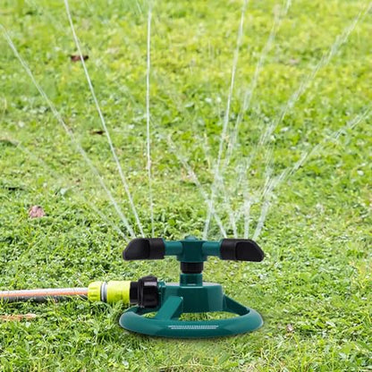 2Pcs Sprinklers for Yard, Automatic 360° Rotating Lawn Sprinkler, Garden Water Sprinklers for Lawns, Large Area Coverage Lawn Irrigation System, Yard Sprinkler for Lawns and Gardens Plant