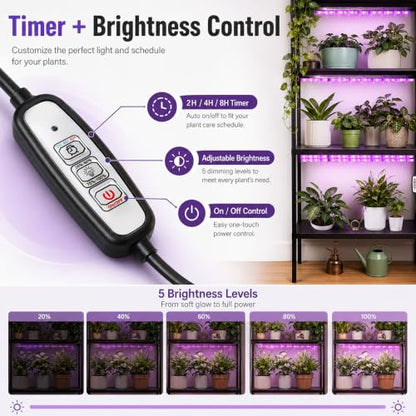 16.4FT Solar Grow Light Strip for Indoor Outdoor Plants