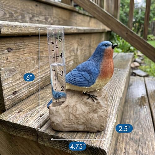 Gift Essentials Bluebird Decorative Rain Gauge - color: Bluebird