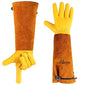 Gardening Gloves for Men&Women, [2026 Updated] Professional Rose Pruning Gloves Thorn Proof, Adjustable Cuff, Breathable Leather Cowhide Long Garden Gloves,Garden Gifts & Tools for Gardener,Yard Work - size: X-Large (Pack of 1)
