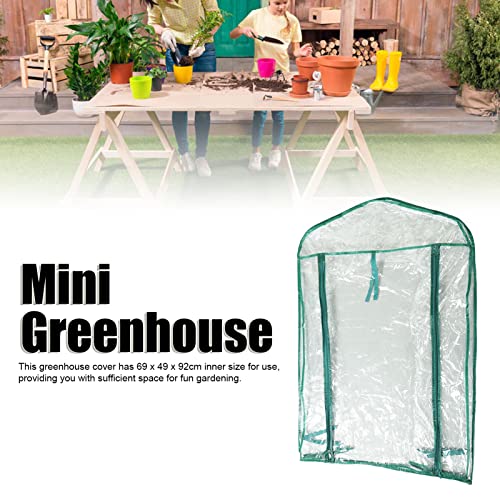 Greenhouse Replacement Cover, 69x49x92cm 2-Tier PVC