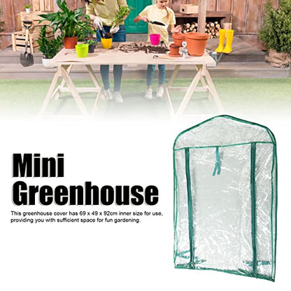 Greenhouse Replacement Cover, 69x49x92cm 2-Tier PVC