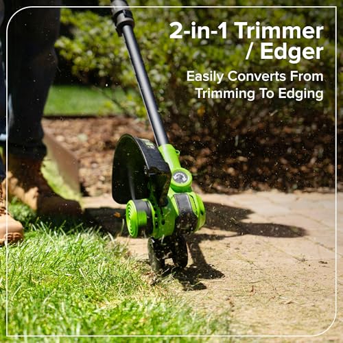 Greenworks 24V 12 in Cordless String Trimmer, 10 Blades, Tool Only - style: 12" NEW (Bare Tool)