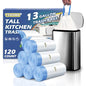 Tall Kitchen 13 Gallon Trash Bags Drawstring, 1.7 Mil, 120 Count - color: 13gal-120