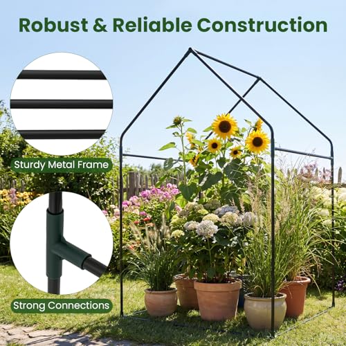 GIANTEX Mini Greenhouse, Outdoor Portable Green House, 36"x36"x60" - size: 36"x36"x60"