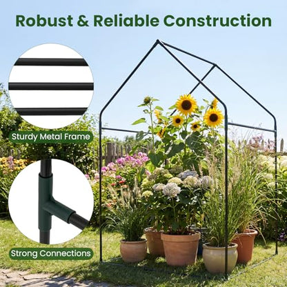 GIANTEX Mini Greenhouse, Outdoor Portable Green House, 36"x36"x60" - size: 36"x36"x60"