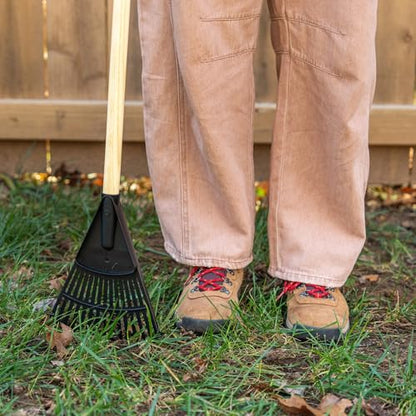 8-inch Wooden-Handled Polyester Shrub and Leaf rake
