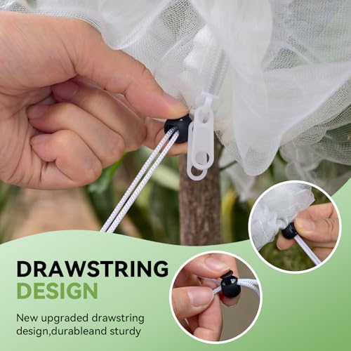 Garden Bird Netting for Plant and Fruit Tree Protection,4 Pack 4.9x4FT - size: 4.9x4Ft