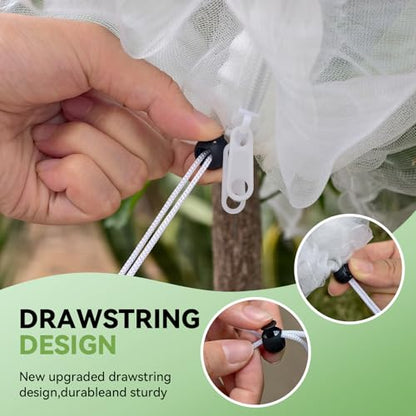 Garden Bird Netting for Plant and Fruit Tree Protection,2 Pack 8.2x6FT - size: 8.2x6Ft