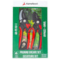 AlpineReach Pruning Shears Set Bypass and Anvil for Gardening, Sharp Ergonomic Pruners, Adjustable Soft Handle for Small & Large Hands, Heavy Duty High Carbon Steel Blade, Secateurs, Gift Box - style: Pruning Shears Set