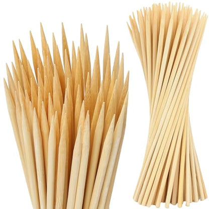 100 PCS 2.5FT Bamboo Plant Stakes, 6.3mm Thick - size: 30 inch