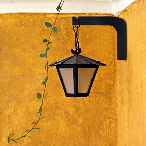 2 Pack 5.9 inch Wooden Wall Hooks for Hanging Plants, Black - color: Black