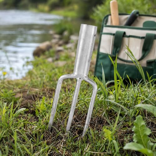Toyandona Iron Fishing Fork Multi Use Spearhead Fishing Tackle Tool