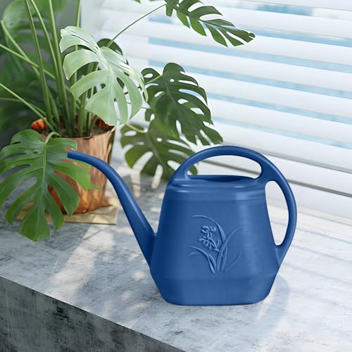 Plastic Watering Can -1/2 Gallon - Blue - color: Blue