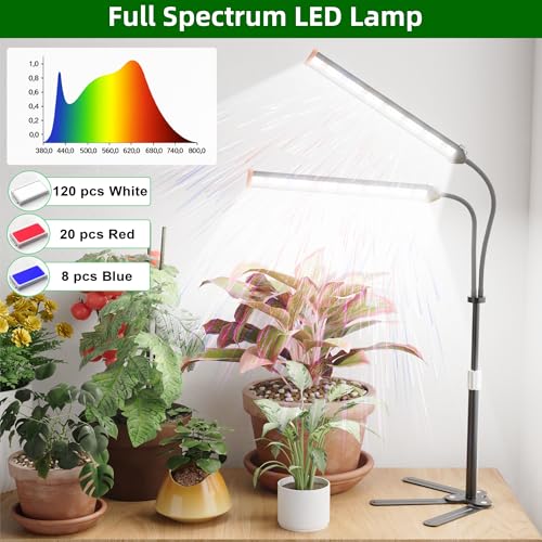 GooingTop Grow Light for Indoor Plants,Height 10-32'' with Dimming & Timer - size: 99Watts