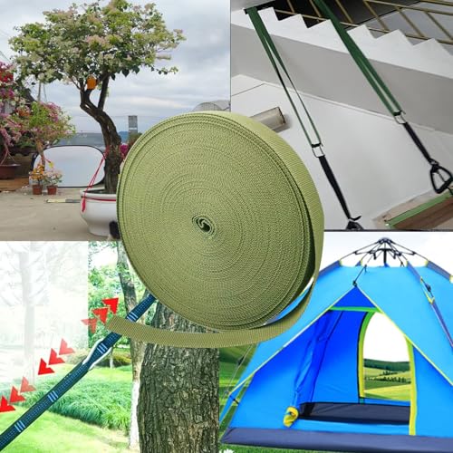 1 Roll 65.6 Feet Tree Tie for Plant Support Garden Strap 1 Inch Width Staking and Guying Material 1,800 Lbs Strength (Army Green) - color: Army Green