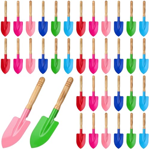 Liliful 30 Pcs Mini Garden Shovel Set Colorful Small Shovel for Gardening