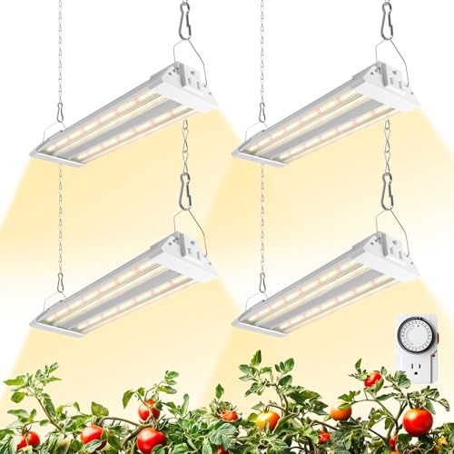 Barrina TX18 1FT LED Grow Light, 72W(4 x 18W, 360W Equivalent), Timer - color: GrowForce Spectrum, size: 1FT-18W-4P