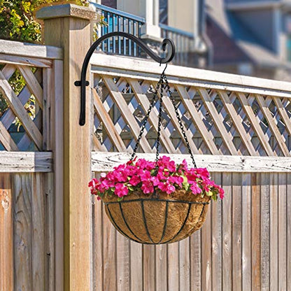 AJART Heavy-Duty Plant Hanger Outdoor: 12" / 2 Pieces Hanging Plant Bracket - size: 12 Inch, style: Plant Bracket Hook