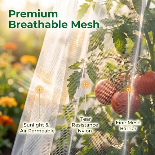 2PCS Round Strawberry and Tomato Trellis Garden Bird Netting
