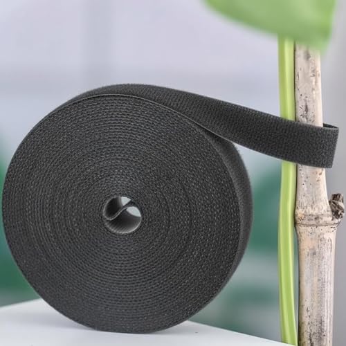 Soft Garden Cable Tie Tape-Reusable,for Climbing Plants Vines With Home Gardening Grips Effective Growing (82FT,Black) - color: Black, size: 82FT