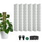 60"/40"/24" Metal Moss Pole, D Shape Sphagnum Moss Pole, Moss Poles for Climbing Plants, Monstera, Indoor Climbing Plants (4Pcs 24") - style: 4Pcs 24"