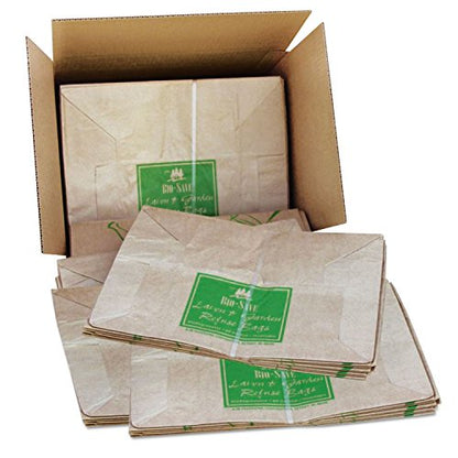 Lawn and Leaf Bags, 30 gal, 16" x 35", Kraft, PK50
