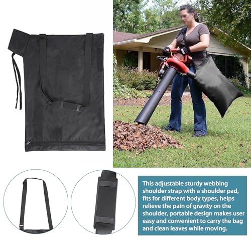 OwnMy Universal Leaf Vacuum Blower Bag Black Leaf Blower Replacement Bag - color: Black
