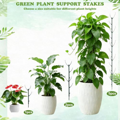 Stackable Monstera Moss Pole, 10 PCS Natural Coir Plant Support Stakes. - size: 10 Pack