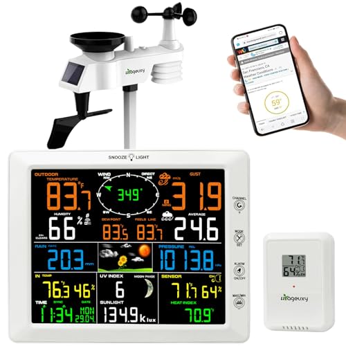 Urageuxy Weather Station Wireless Indoor Outdoor for Home