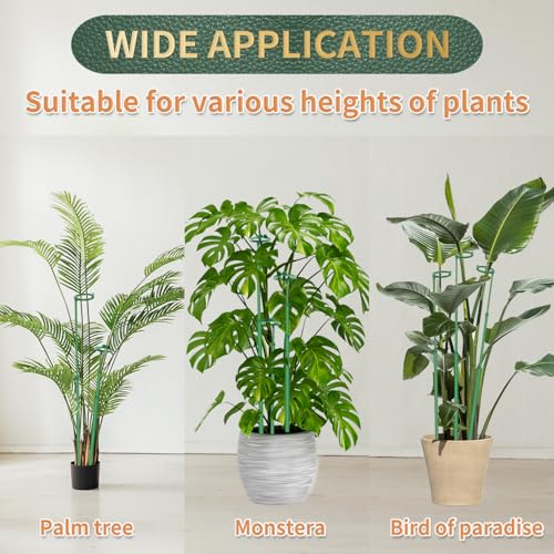 Telescoping Plant Stakes, 3Pcs 17.9IN to 42.3IN Adjustable Monstera Support - size: 42.3Inches 3Pack