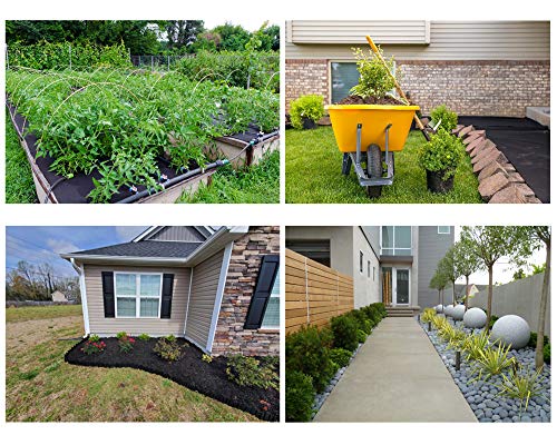 4ft x 50ft Weed Barrier Fabric, Heavy Duty Landscape Fabric Garden Cloth - size: 4ft x 50ft