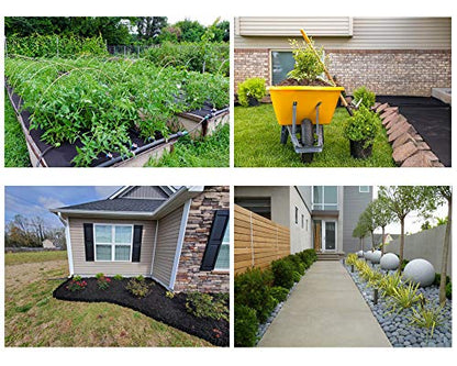 4ft x 100ft Weed Barrier Fabric, Heavy Duty Landscape Fabric Garden Cloth - size: 4ft x 100ft