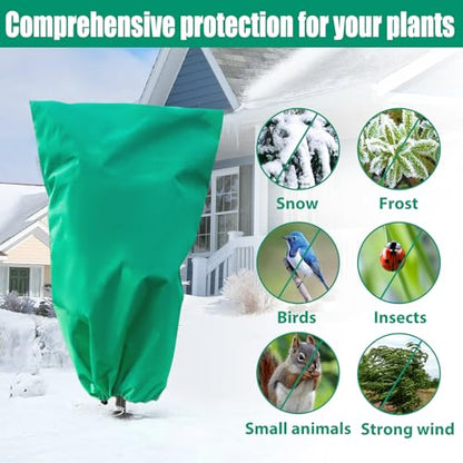 4 Pack Plant Covers Freeze Protection, 47"X32" Frost Blankets for Winter - size: 4PCS-47" X 32"
