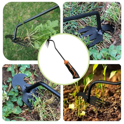 3Pcs Weed Puller Tool Garden Weed Pulling Tool,Portable Garden Weeder Tool,Gardening Weeding Tools for Garden Hand Tools for Vegetable Gardening Backyard Farm Planting & Uprooting Weeding Tool - color: GGO111