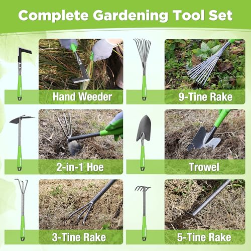 WORKPRO 6-Piece Garden Tool Set - color: Green