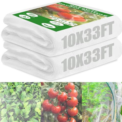 2 Pack Garden Netting, 10 x 33 FT Ultra Fine Mesh Netting