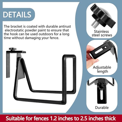 Adnee 2 Pack Garden Hose Holder, Heavy Duty Wall Mount Hose Hanger