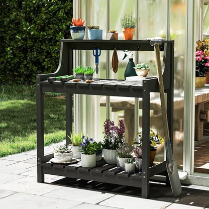 Potting Table–Storage,Workstation - color: Gray